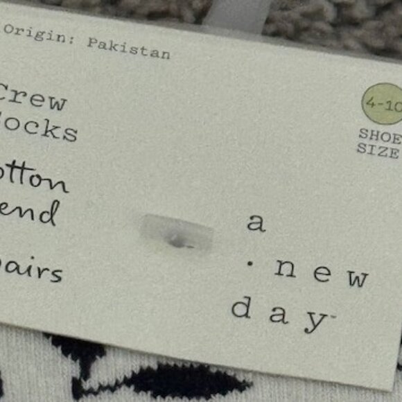 A New Day Crew Socks 3 Pairs Each Pack (2 Packs = 6 Socks) NWT - Picture 4 of 5